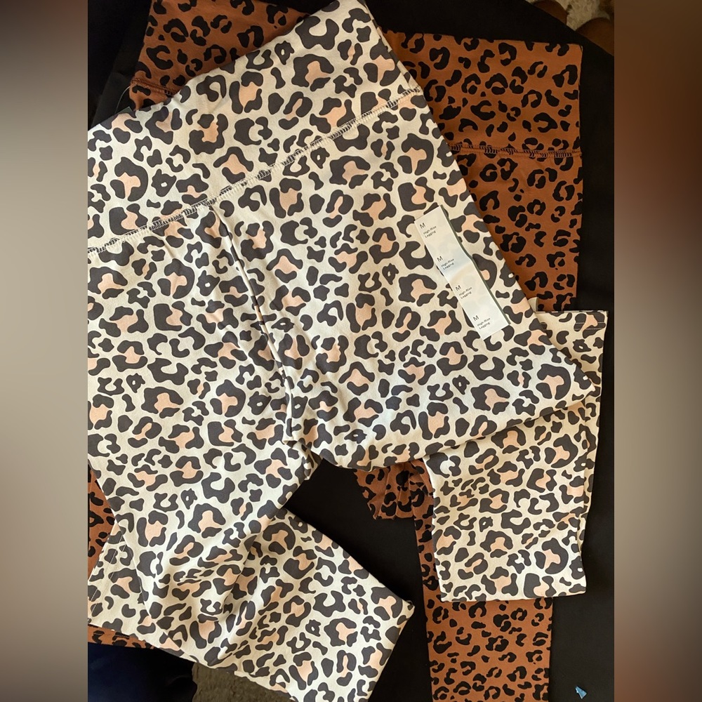 2 Pairs of Target Brand High Rise Leggings -Cheetah Print